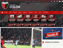 Tablet Screenshot of clubcolon.com.ar